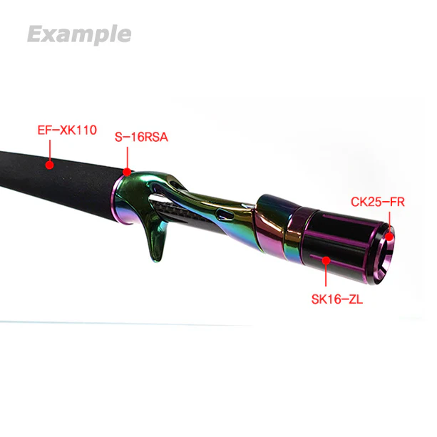 Bait Casting Reel Seats (RFBA16-AU) - Aurora, Nut included - Image 3