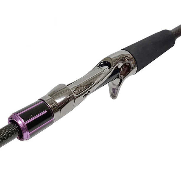 Bait Casting Reel Seats (RFBA16-GM) - PVD Plated High Gloss Gunmetal,Nut included - Image 6