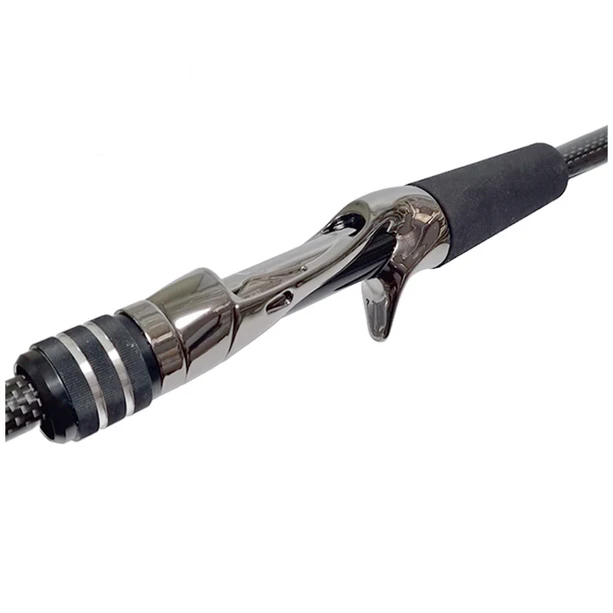 Bait Casting Reel Seats (RFBA16-GM) - PVD Plated High Gloss Gunmetal,Nut included - Image 4