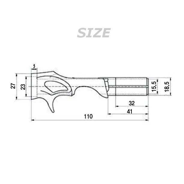 Bait Casting Reel Seats (RFBB16-BL) - Black, Body only - Image 2