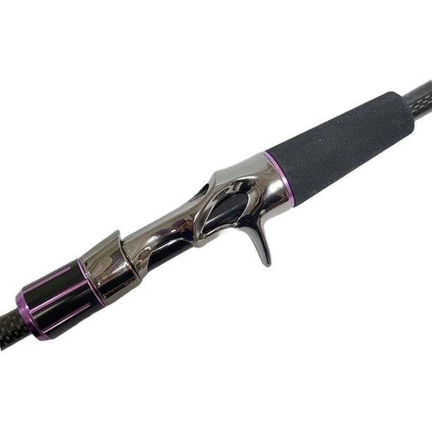 Bait Casting Reel Seats (RFBB16-GM) - PVD Plated High Gloss Gunmetal, Body only - Image 7