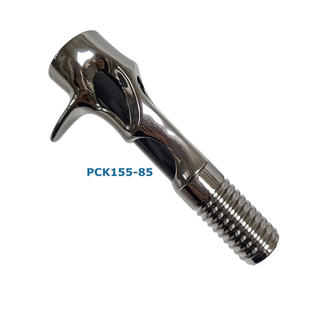 Bait Casting Reel Seats (RFBB16-GM) - PVD Plated High Gloss Gunmetal, Body only - Image 2